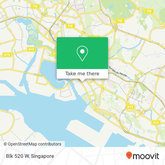 Blk 520 W map