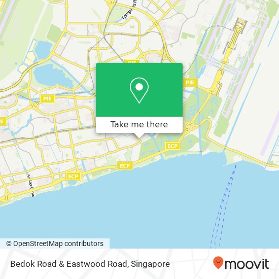 Bedok Road & Eastwood Road map