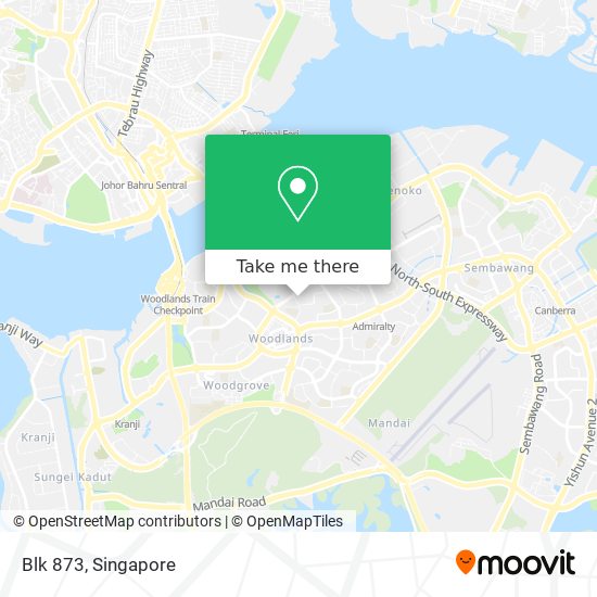 Blk 873 map