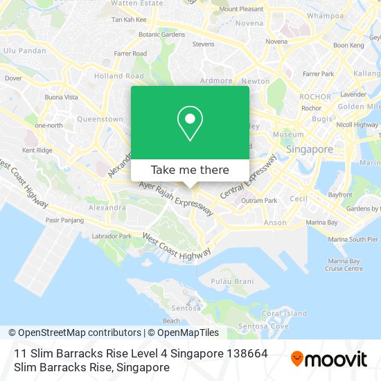 11 Slim Barracks Rise Level 4 Singapore 138664 Slim Barracks Rise map