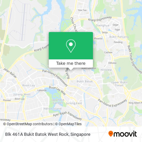 Blk 461A Bukit Batok West Rock map