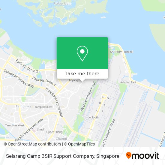Selarang Camp 3SIR Support Company map