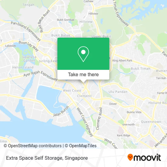 Extra Space Self Storage map