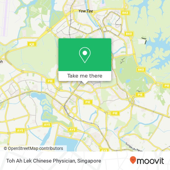 Toh Ah Lek Chinese Physician map
