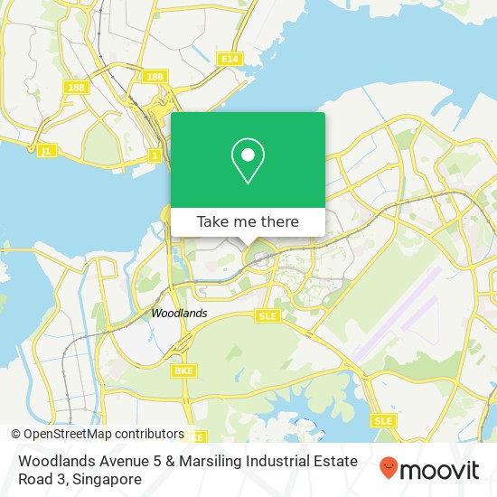 Woodlands Avenue 5 & Marsiling Industrial Estate Road 3 map