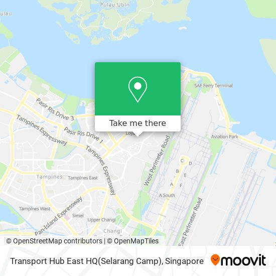Transport Hub East HQ(Selarang Camp) map