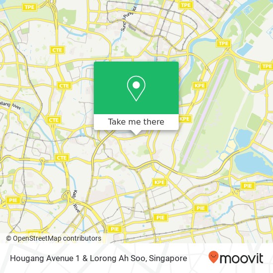 Hougang Avenue 1 & Lorong Ah Soo地图