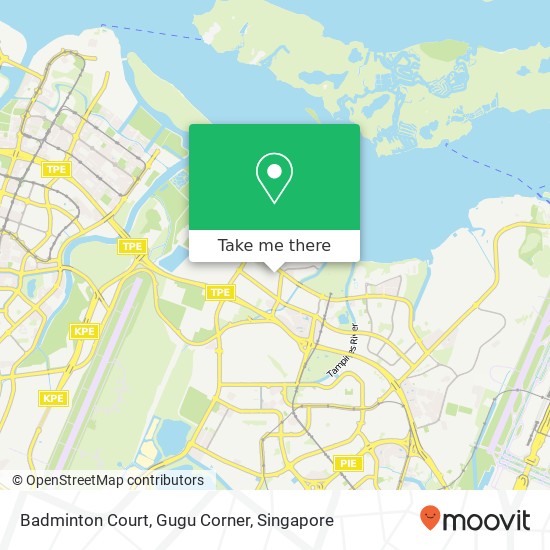 Badminton Court, Gugu Corner map