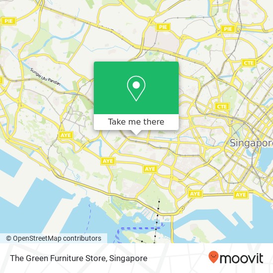 The Green Furniture Store map