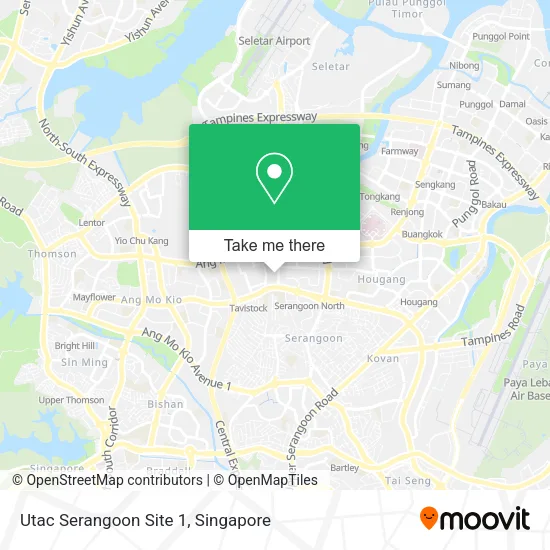 Utac Serangoon Site 1 map
