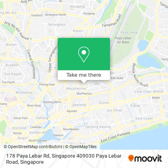 178 Paya Lebar Rd, Singapore 409030 Paya Lebar Road地图