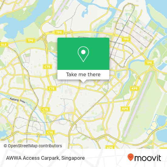 AWWA Access Carpark map