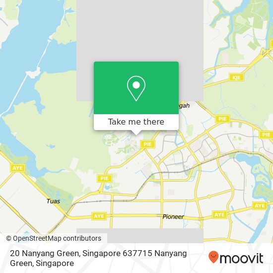 20 Nanyang Green, Singapore 637715 Nanyang Green地图