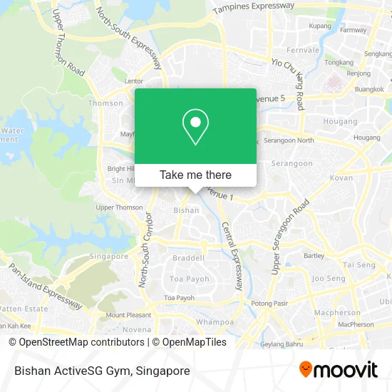 Bishan ActiveSG Gym map