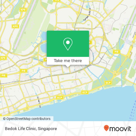 Bedok Life Clinic map