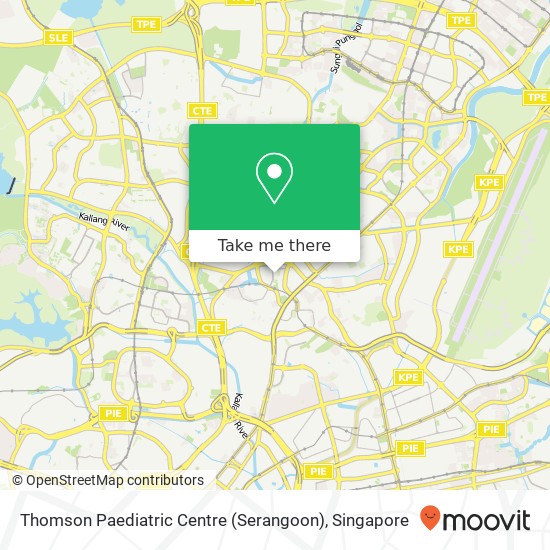 Thomson Paediatric Centre (Serangoon) map