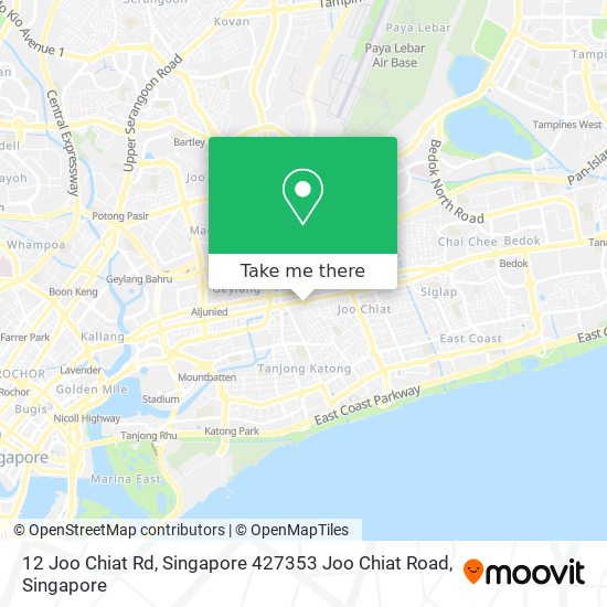 12 Joo Chiat Rd, Singapore 427353 Joo Chiat Road map