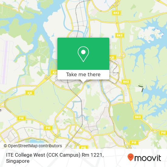 ITE College West (CCK Campus) Rm 1221 map