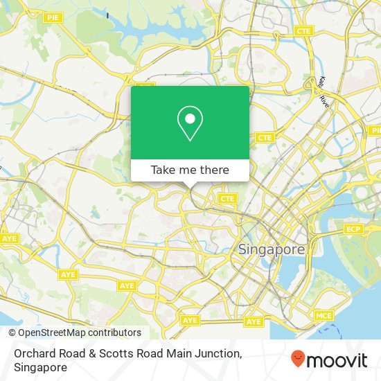 Orchard Road & Scotts Road Main Junction map