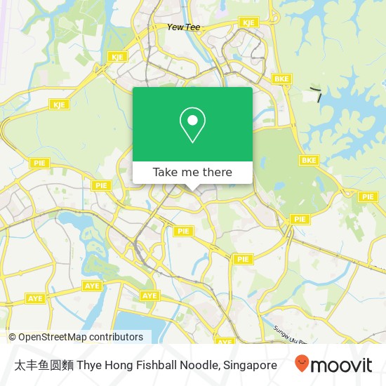 太丰鱼圆麵 Thye Hong Fishball Noodle地图