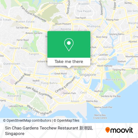 Sin Chao Gardens Teochew Restaurant 新潮园 map