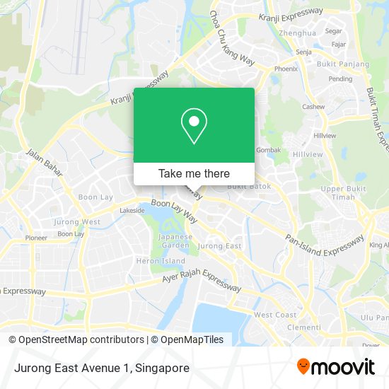 Jurong East Avenue 1 map