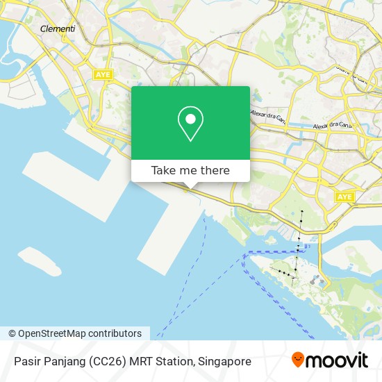 Pasir Panjang (CC26) MRT Station map