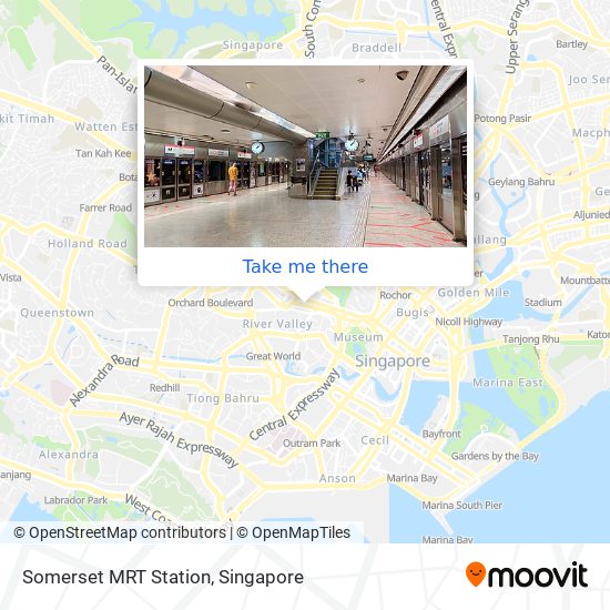Somerset MRT Station地图