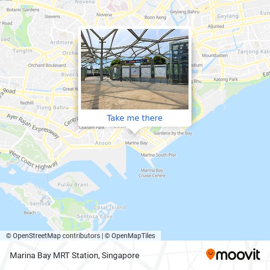 Marina Bay MRT Station map