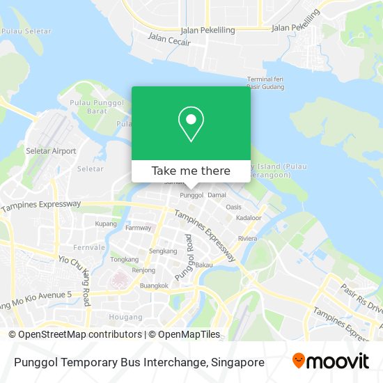 Punggol Temporary Bus Interchange map