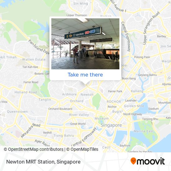 Newton MRT Station地图