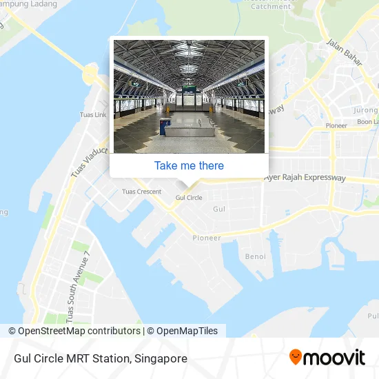 Gul Circle MRT Station map