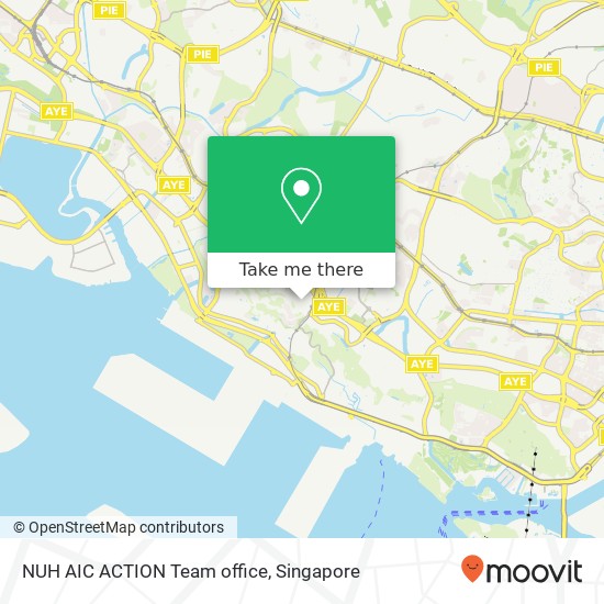 NUH AIC ACTION Team office map