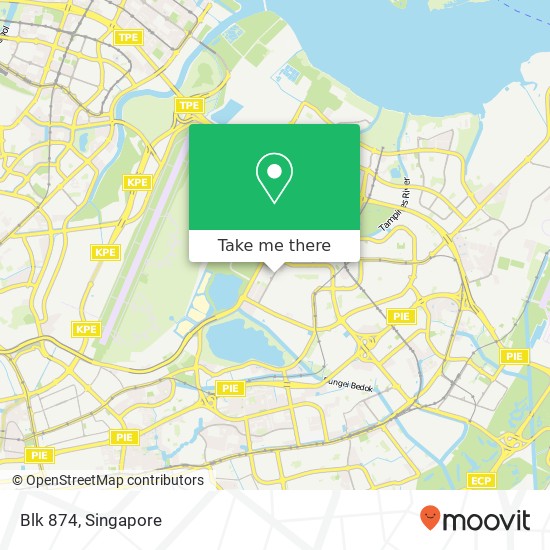 Blk 874 map