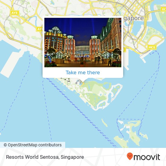 Resorts World Sentosa map