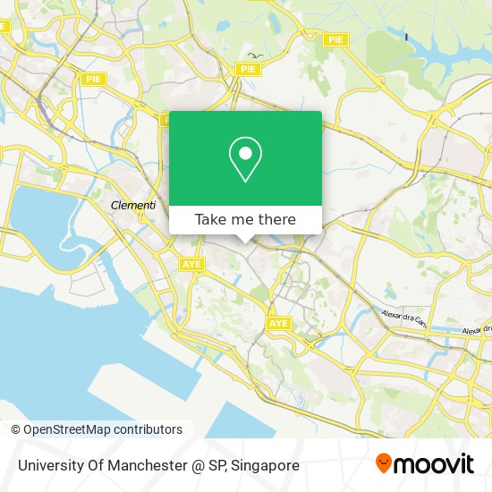 University Of Manchester @ SP map