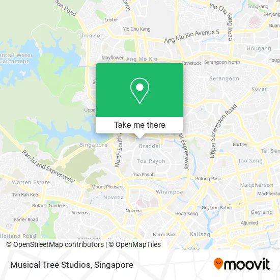 Musical Tree Studios map