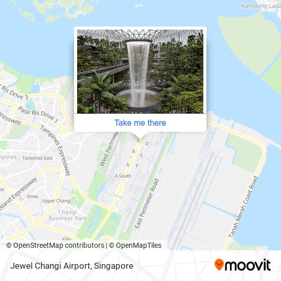 How to get to Jewel Changi Airport in Southeast by Metro Bus or