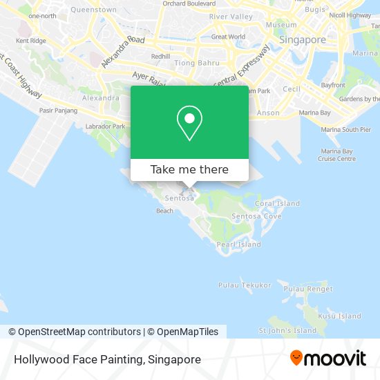 Hollywood Face Painting map