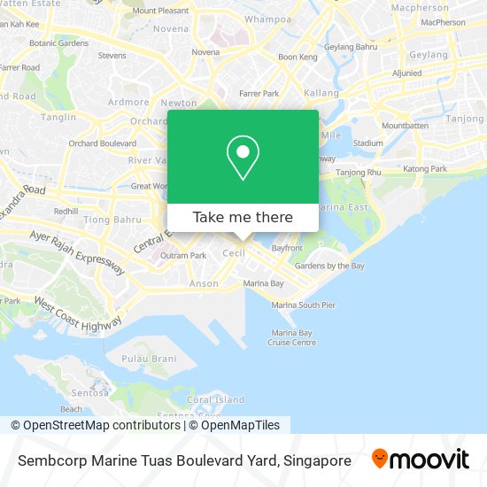 Sembcorp Marine Tuas Boulevard Yard map