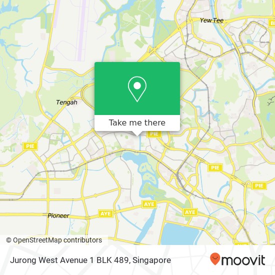 Jurong West Avenue 1 BLK 489地图