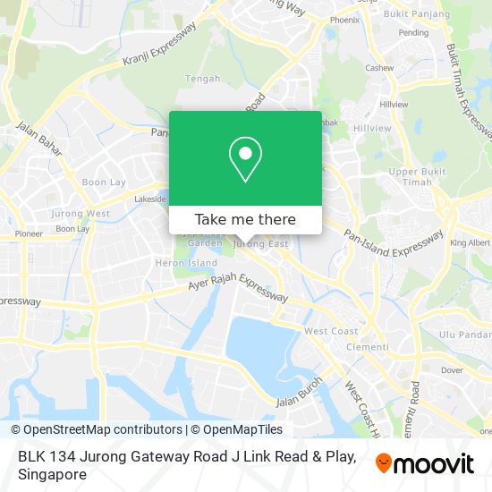 BLK 134 Jurong Gateway Road J Link Read & Play地图