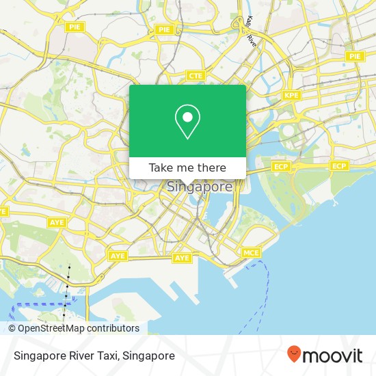 Singapore River Taxi map