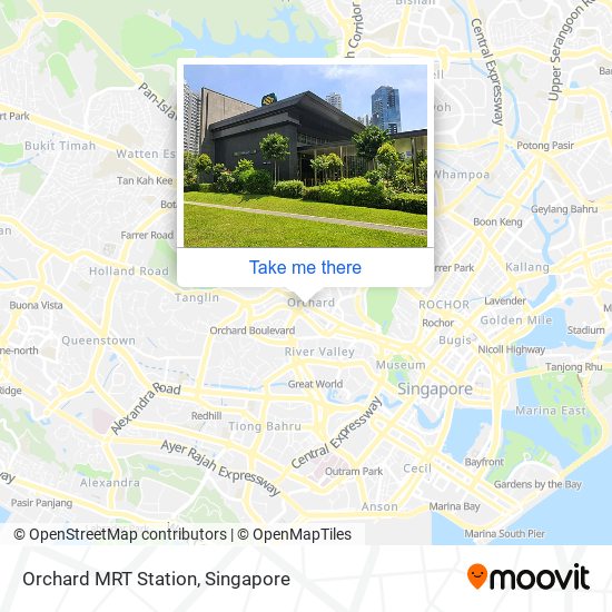 Orchard MRT Station map