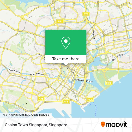 Chaina Town Singapoar地图