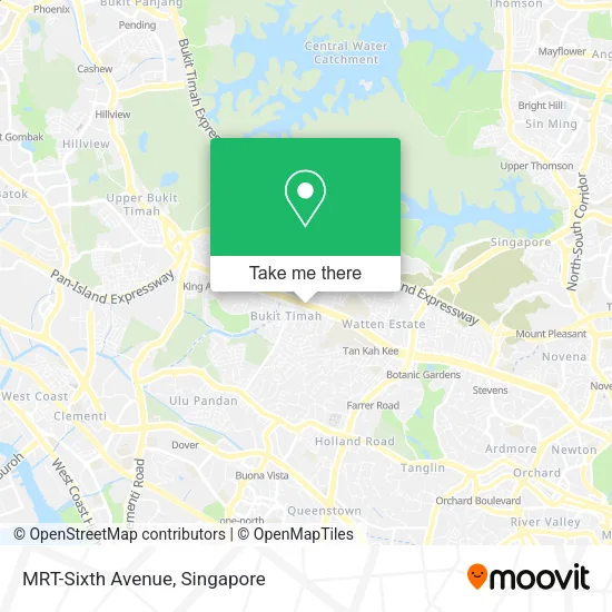 MRT-Sixth Avenue地图