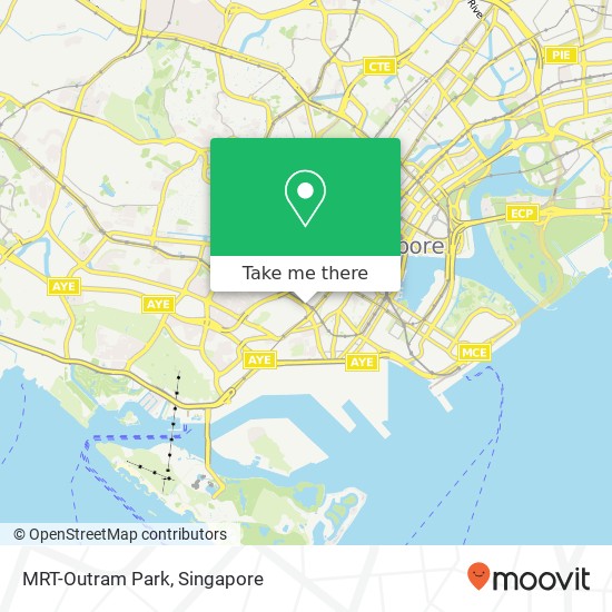 MRT-Outram Park map