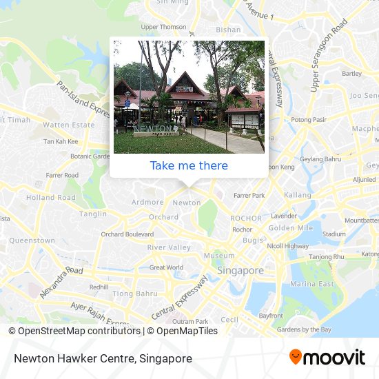 Newton Hawker Centre map