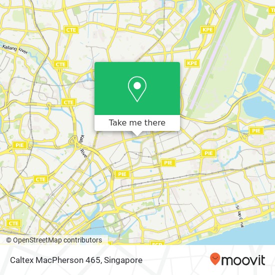 Caltex MacPherson 465 map