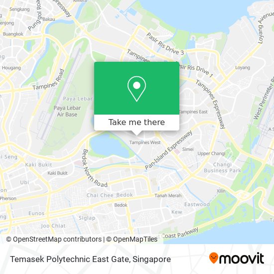 Temasek Polytechnic East Gate map